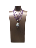 Collana Rajola Donna in Oro COLLANA CLEOPATRA AMETISTA - COLLANA CLEOPATRA AMETISTA